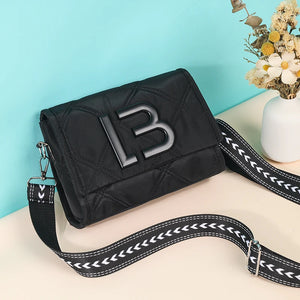 Nylon Tassel Crossbody Bag Chain Ladies Shopper M