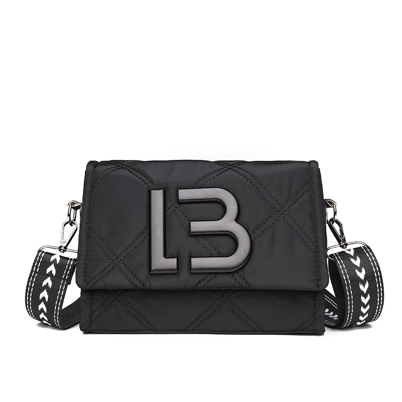 Nylon Tassel Crossbody Bag Chain Ladies Shopper M