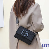 Women Flap Shoulder Bag Nylon Crossbody Bags Chain Ladies Shopper