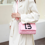 Women Flap Shoulder Bag Nylon Crossbody Bags Chain Ladies Shopper