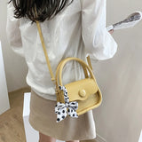 Retro Bow Decoration Messenger Bag for Women