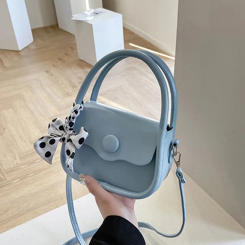 Retro Bow Decoration Messenger Bag for Women
