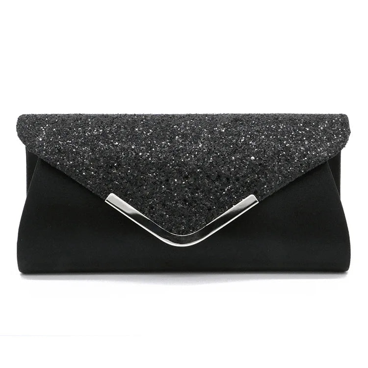 Women Glitter Clutch Wallet Long Evening Wedding Prom Purse Handbag