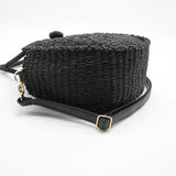 Women Handbag Summer Beach Tote Circle Bag Rattan Round Handbag