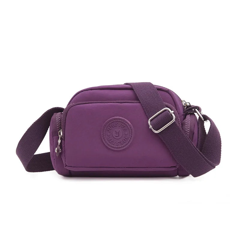 Nylon Waterproof Shoulder Bag for Women Crossbody Casual Diagonal Small Bag