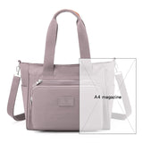 Waterproof Oxford Tote Shoulder Bag Large Capacity Top-handle Messenger Bag