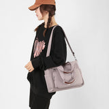 Waterproof Oxford Tote Shoulder Bag Large Capacity Top-handle Messenger Bag