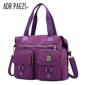 Waterproof Oxford Tote Shoulder Bag Large Capacity Canvas Messenger Bag