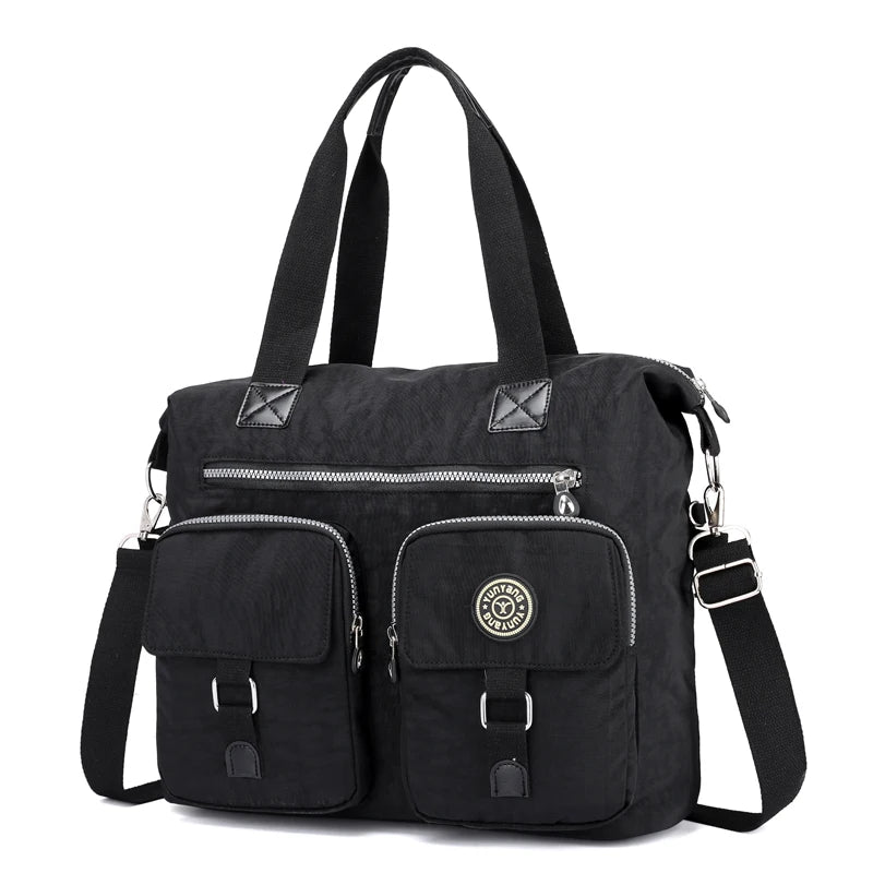Waterproof Oxford Tote Shoulder Bag Large Capacity Canvas Messenger Bag