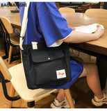 Canvas Tote Shoulder Bag Foldable Bucket Bag Girl