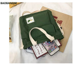 Canvas Tote Shoulder Bag Foldable Bucket Bag Girl