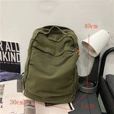 Harajuku Backpack Outdoor Travel Rucksack Retro Solid Daypack Girls Schoolbag