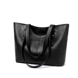 Women Korea Handbag Female Large Capacity Shoulder Bag Pu Fabric Hand Bags