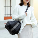 Leather Backpacks Shoulder Bags High-Capacity Women Backpack