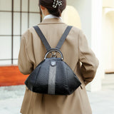 Leather Backpacks Shoulder Bags High-Capacity Women Backpack