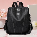 Women Leather Backpacks Shoulder Bags High-Capacity Female Backpack