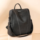 Women Leather Backpacks Shoulder Bags High-Capacity Female Backpack