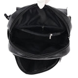 High Female Vintage Leather Backpack for Girls School Bag