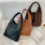 Women Leather Handbags Top-handle Bags Travel Large Casual Tote Female Shoulder