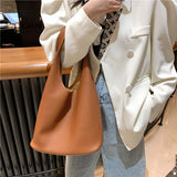 Women Leather Handbags Top-handle Bags Travel Large Casual Tote Female Shoulder