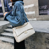 Women Leather Shoulder Bag Large Capacity Crossbody Bag