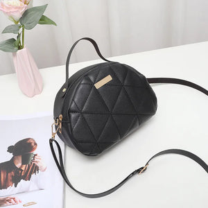 Lingge Shoulder Bag Crossbody Handbag Solid Small Shell