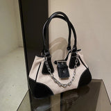 Women Crossbody Bag High Capacity Shoulder Bag PU Leather Clutch Tote Pack