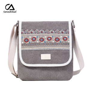 Women Messenger Bag Canvas Retro Leisure Shoulder Bag