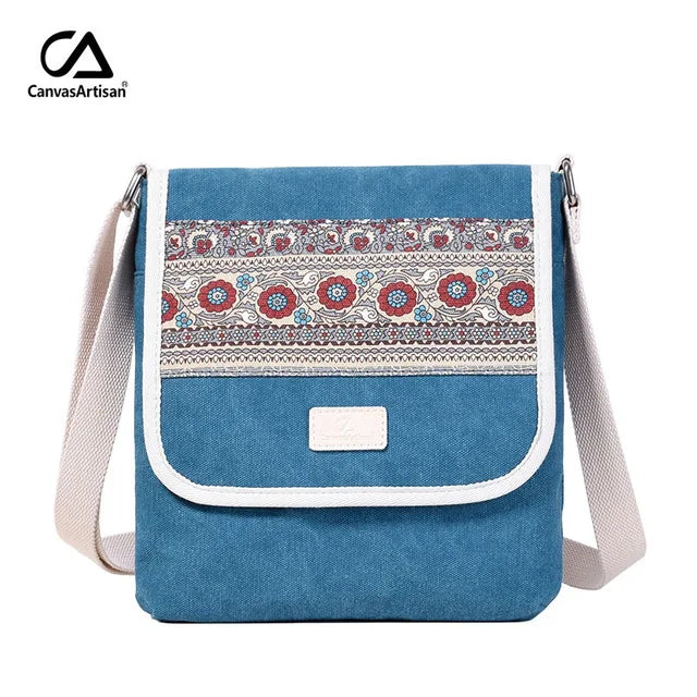 Women Messenger Bag Canvas Retro Leisure Shoulder Bag