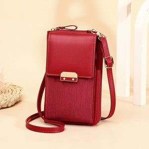 Women Messenger Bags PU Leather Handbags Shoulder Bags Phone Wallet