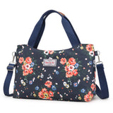 Waterproof Nylon Floral Handbag Women Messenger Bag