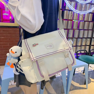 Girls Nylon Schoolbag Harajuku Messenger Bag Lady Shoulder Bags
