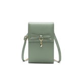 Women Leather Phone Bag Shoulder Messenger Purse Large Capacity