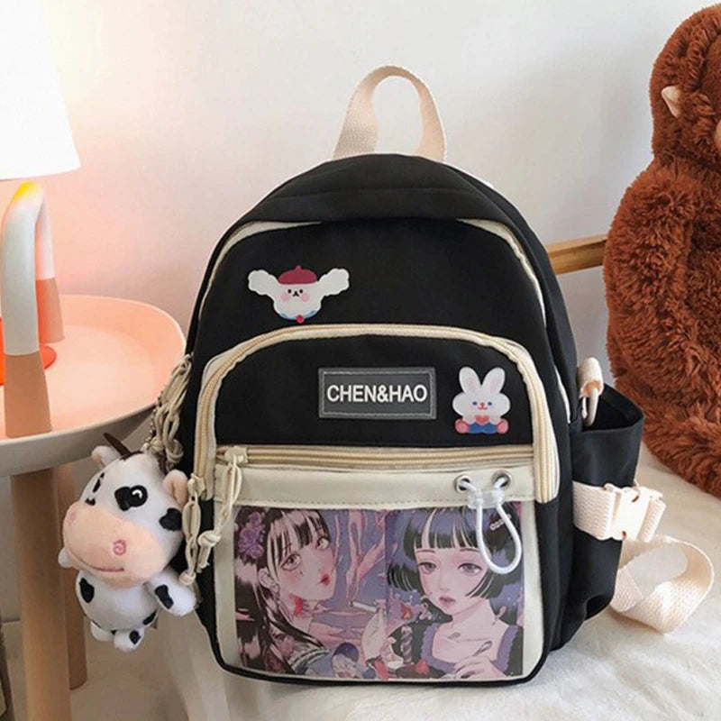 Women Nylon Backpack Convertible Daypack Travel Small Shoulder Bags