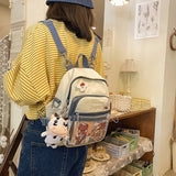 Women Nylon Backpack Convertible Daypack Travel Small Shoulder Bags