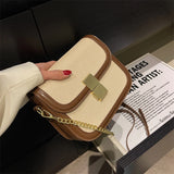 Women PU Leather Chains Shoulder Bags Handbags Small Flap Crossbody Bags