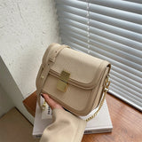 Women PU Leather Chains Shoulder Bags Handbags Small Flap Crossbody Bags