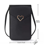 Women PU Leather Crossbody Handbags Mobile Phone Shoulder Bags