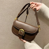 Women PU Leather High Messenger Bags Retro Shoulder Bags