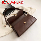 Women PU Leather Shoulder Bags Stylish Retro Handbags
