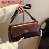Women PU Leather Shoulder Bags Stylish Retro Handbags