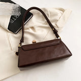 Women PU Leather Retro Shoulder Bags Stylish Simplicity Handbags