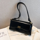 Women PU Leather Retro Shoulder Bags Stylish Simplicity Handbags