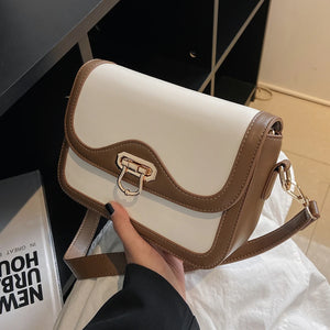 Women PU Leather Shoulder Bag Crossbody Bag Ladies Pactchwork Handbags