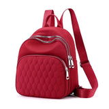Plaid Backpack Soft Touch Oxford Mini Shoulder Bag