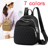 Plaid Backpack Soft Touch Oxford Mini Shoulder Bag