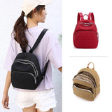 Plaid Backpack Soft Touch Oxford Mini Shoulder Bag