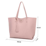 Women Leather Shoulder Bags Practical Zipper Handbags Purse Totes