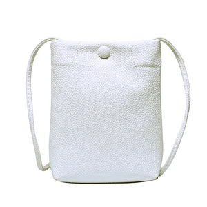 Women Bucket Shoulder Bags Pu Leather Card Holders Crossbody Bags