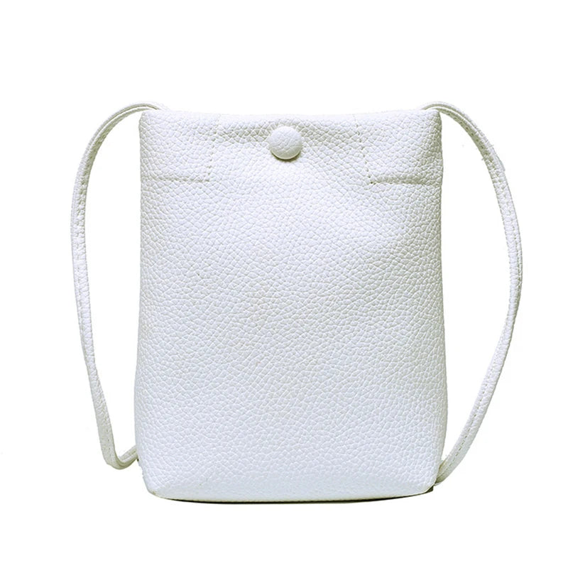 Women Bucket Shoulder Bags Pu Leather Card Holders Crossbody Bags